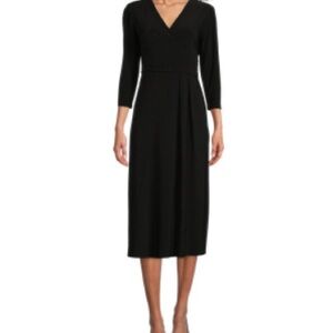 Investments Black Midi Dress